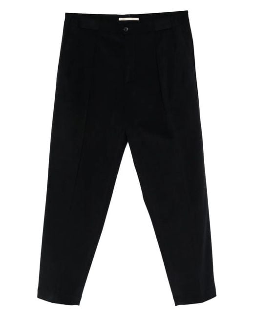 Briglia 1949 Black Portobello Pleat-Detail Trousers for men