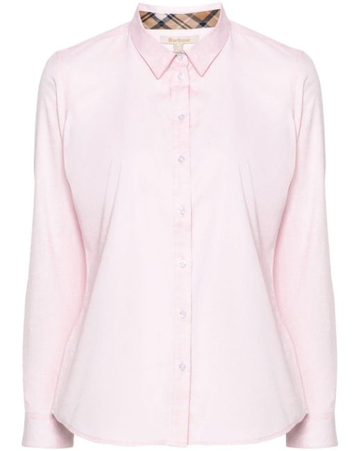 Camicia Derwent di Barbour in Pink