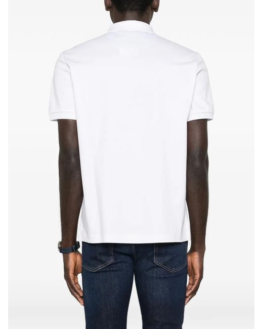 Gant White Short-Sleeve Polo Shirt for men