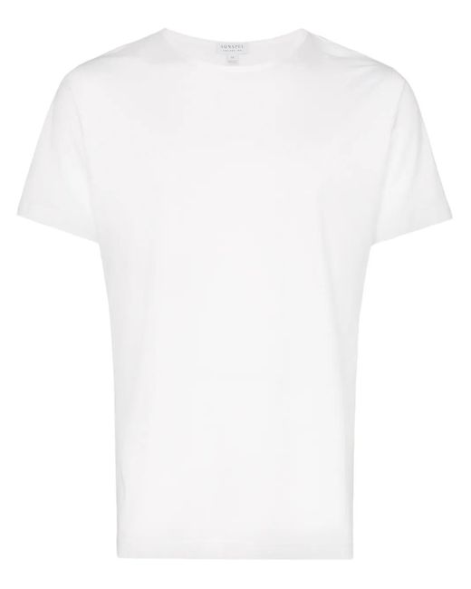 Sunspel Klassisches T-Shirt in White für Herren