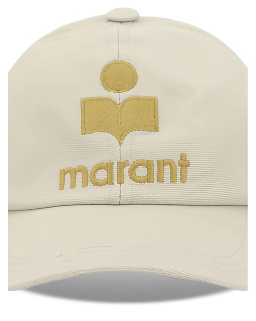 Isabel Marant White Tyron Baseball Cap
