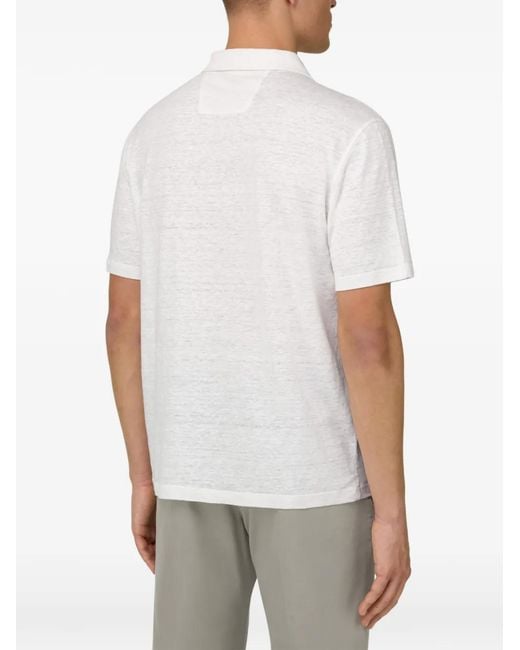 T-Shirt À Col Ouvert Boggi pour homme en coloris White