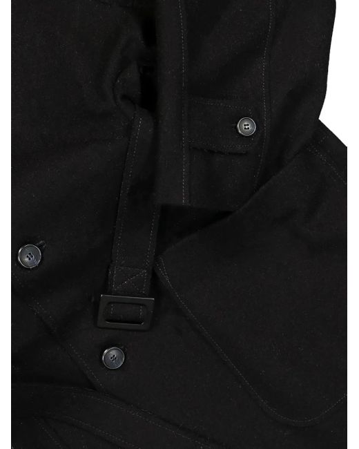 Walter Van Beirendonck Black Tunnel Coat for men