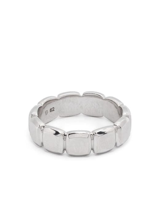 Tom Wood White Cushion Band Ring