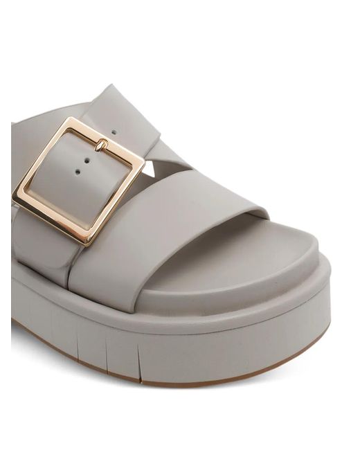 Palomitas By Paloma Barcelo' White Buckle Detail Sandals