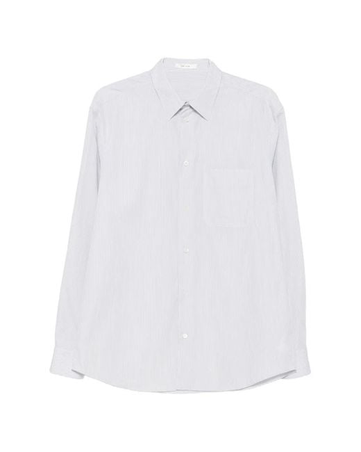 The Row White Pace Striped Shirt for men