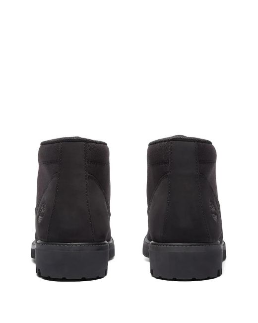 Timberland Black Premium Mid Lace-Up Chukka Boots for men