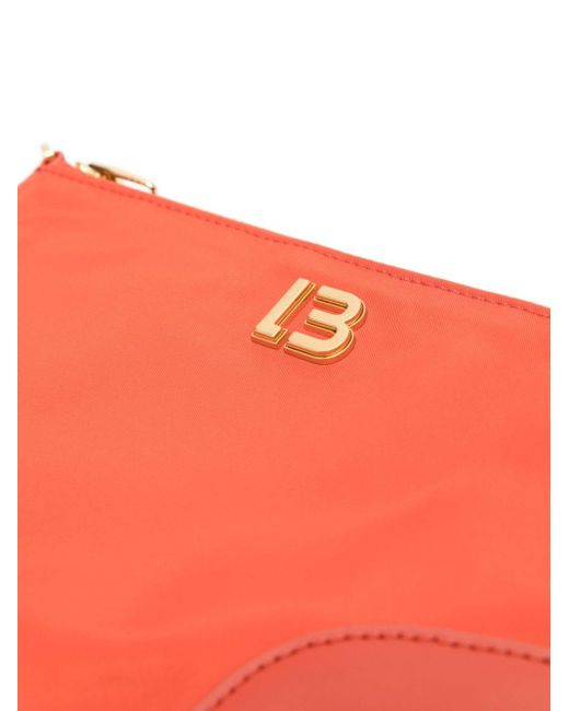 Bimba Y Lola Red Mini Logo-plaque Crossbody Bag