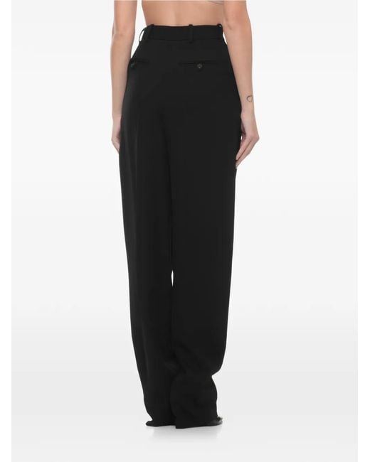 Elisabetta Franchi Black Pleated Trousers
