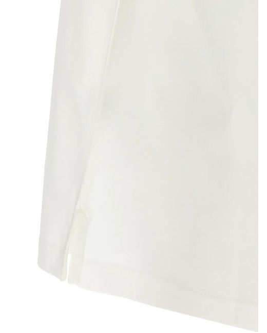 Pal Zileri White Button-Placket Polo Shirt for men