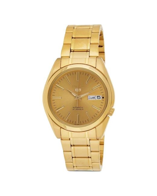 Seiko Metallic 5 Round-Face 38Mm Watch for men