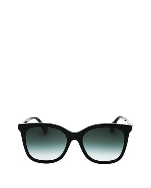 Gucci Black Geometric-Frame Sunglasses
