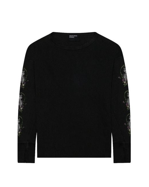 Enfants Riches Deprimes Black Brian's Heart Thermal T-Shirt for men