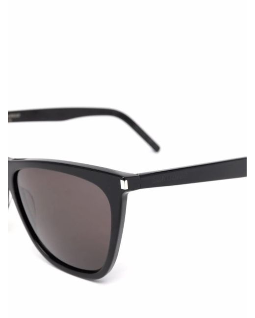 Saint Laurent Black Wayfarer-Frame Sunglasses