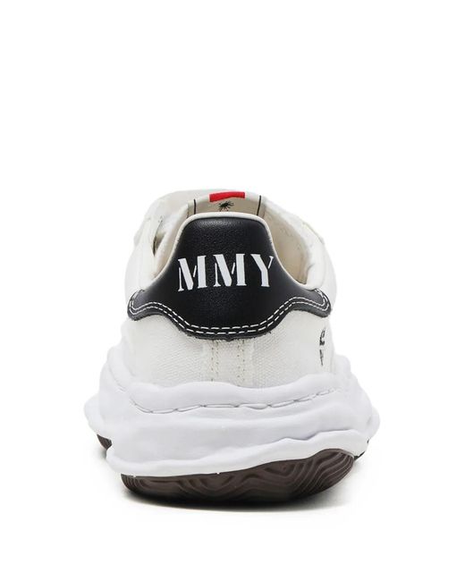 Maison Mihara Yasuhiro White Blakey Touch-Strap Sneakers