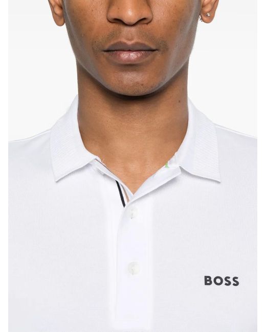 メンズ Boss Paddy ポロシャツ White