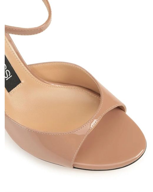Sergio Rossi Brown 75Mm Godiva Sandals