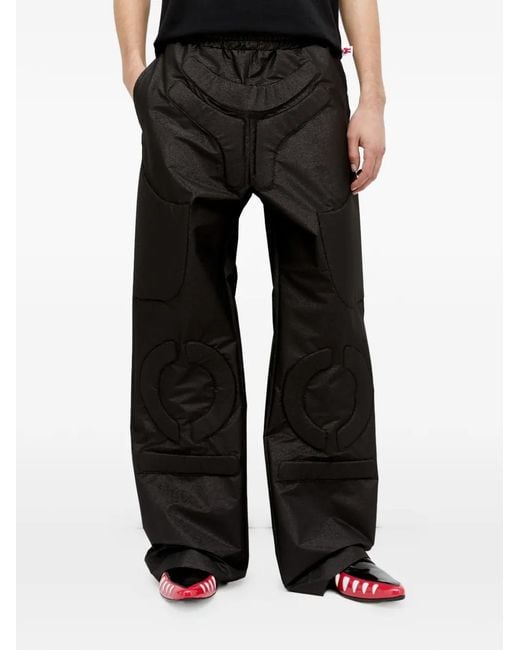 Walter Van Beirendonck Black Space Trousers for men