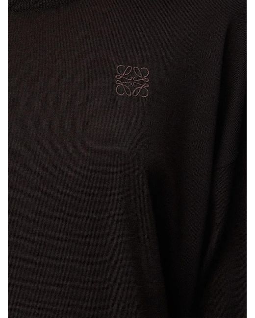 Pull À Logo Brodé Loewe en coloris Black