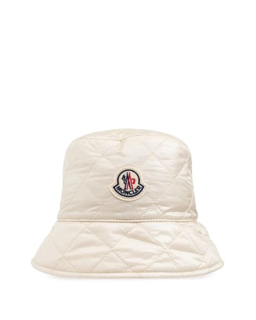 Moncler Natural Logo Nylon Bucket Hat