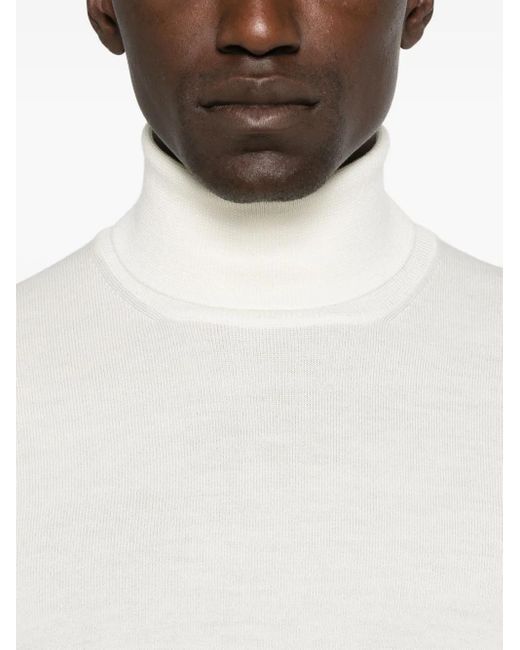 メンズ Tagliatore 0205 タートルネック セーター White