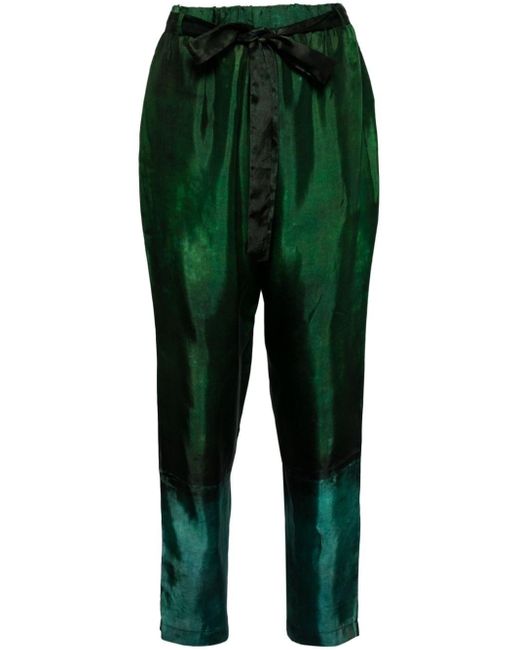 Pantalones ajustados con diseño colour block Masnada de color Green