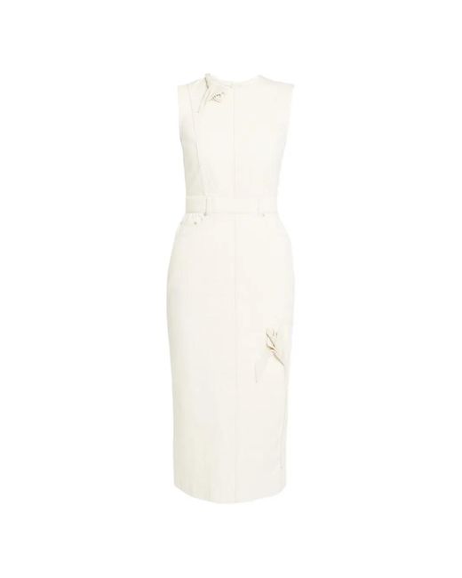 Erdem White Sleeveless Denim Dress