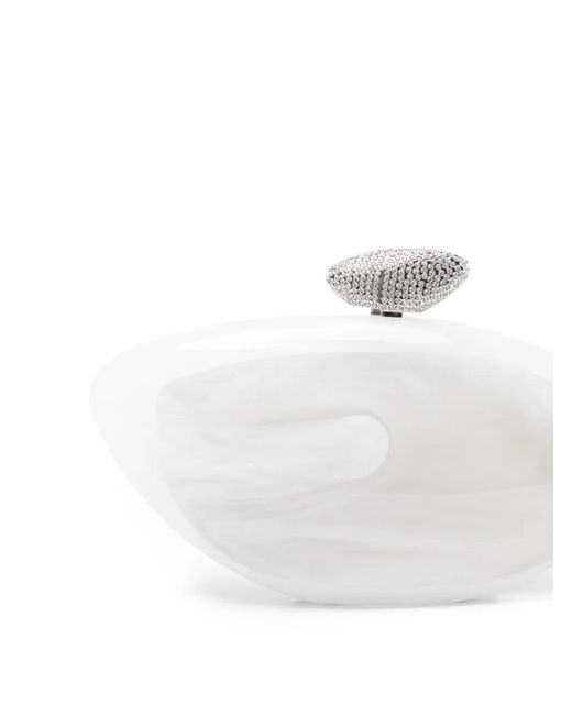 Benedetta Bruzziches White Pochette Armonia À Ornements