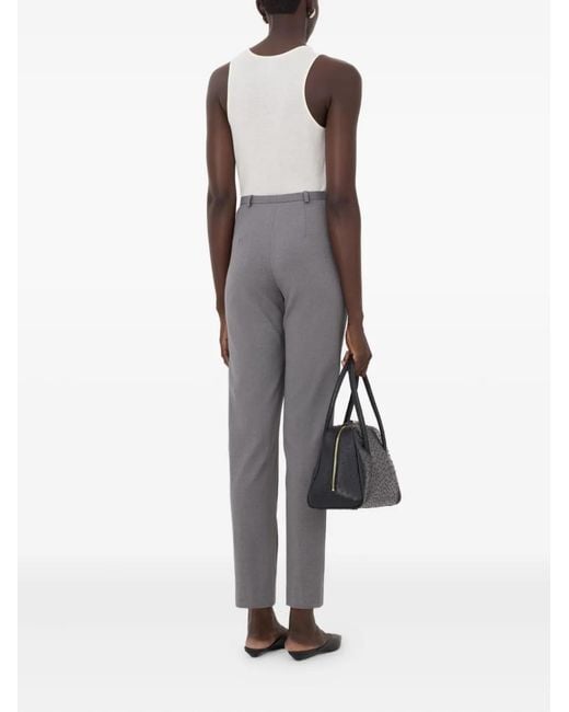 Loulou de Saison Gray Malka Pleated Tapered Trousers