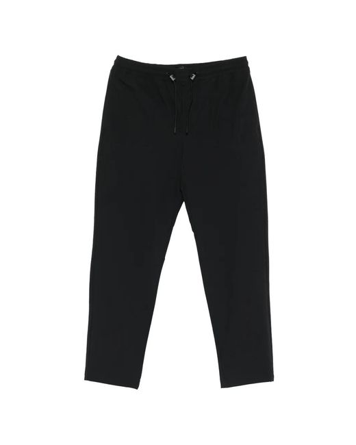 Peuterey Black Cristobal Drawstring Trousers for men