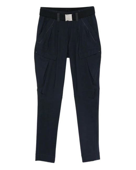 High Blue Belted Cargo Pants