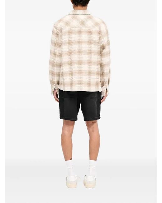 Shorts Cargo Con Tasche di Represent in Black da Uomo