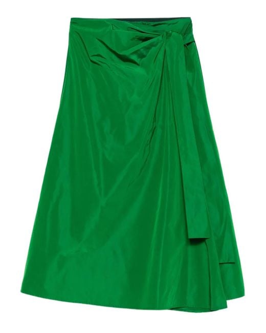 Falda con diseño cruzado Aspesi de color Green