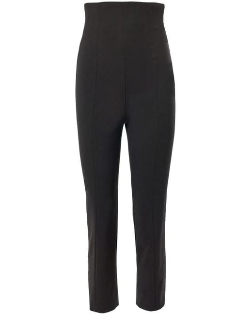 Pantaloni Capri A Vita Alta di Carolina Herrera in Black