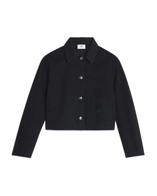 Maison Kitsuné Blue Pocket Button Cotton Denim Jacket