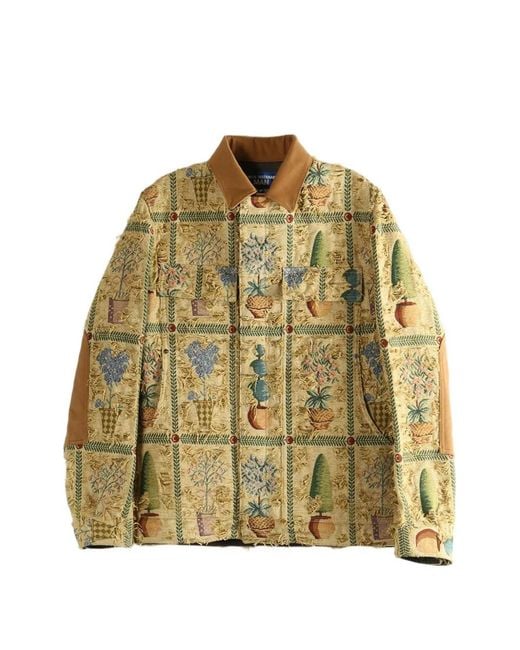 Junya Watanabe Metallic Fringed Print Jacket for men