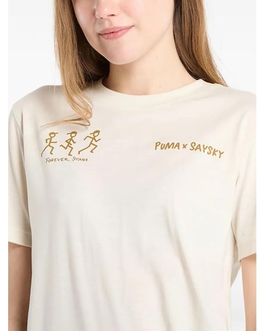 PUMA White X Saysky Printed T-Shirt