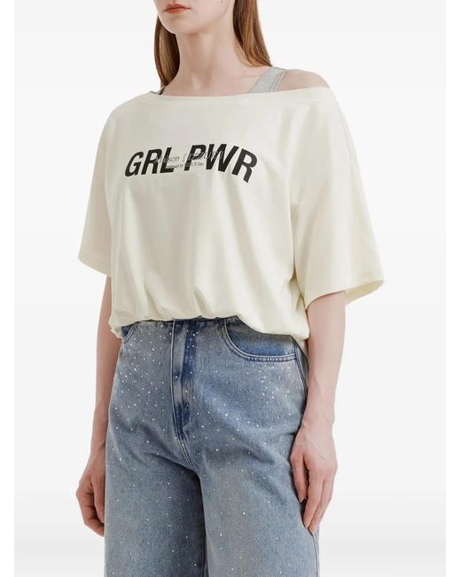 Izzue White Layered Top