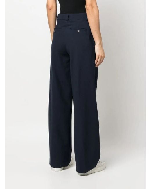 Closed Blue Brooks Wide-Leg Trousers