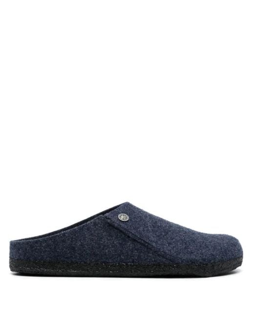 Birkenstock Blue Zermatt Wool Felt Slippers for men