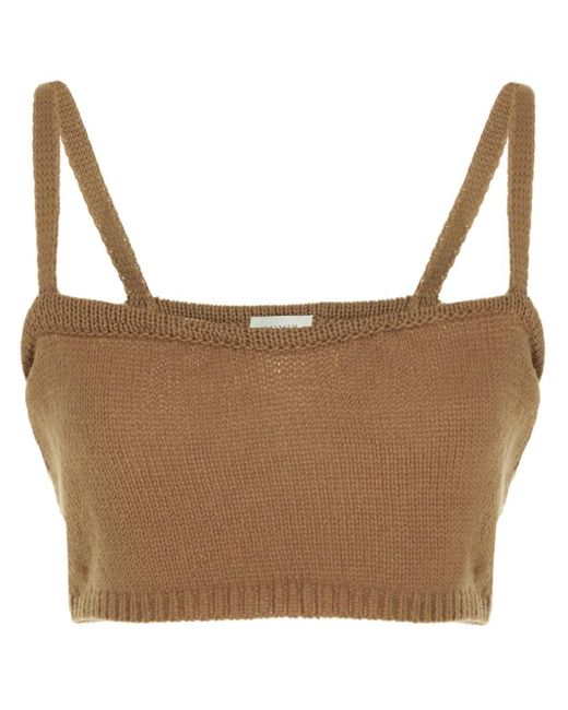 MIXIK Brown Ailen Top