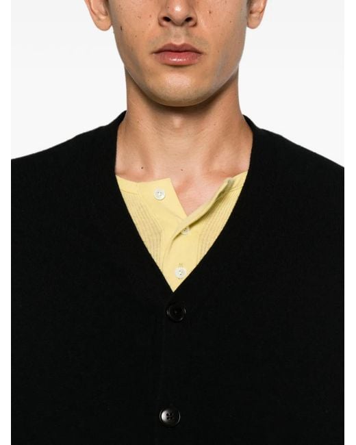 Extreme Cashmere Black Tokio Button-Up Cardigan