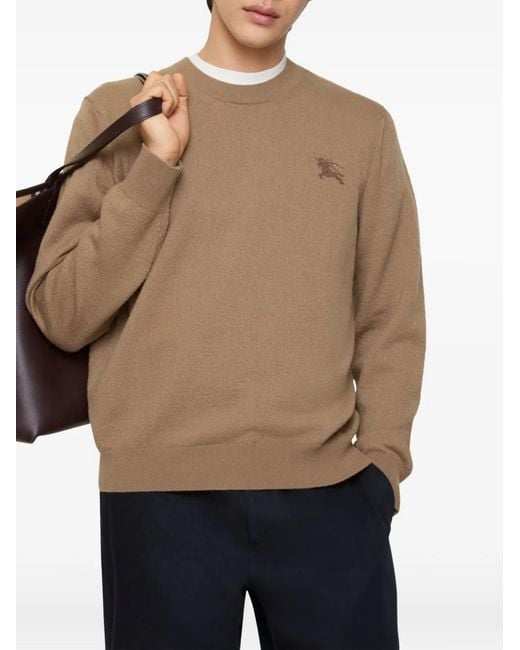 Burberry Brown Wool Sweater for men