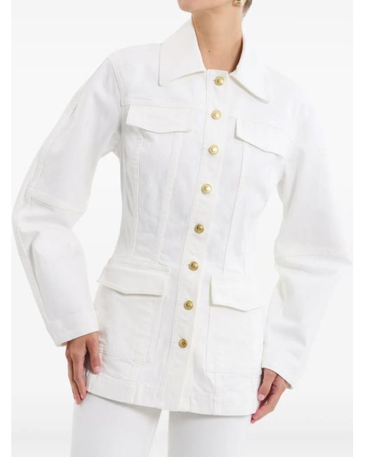 Rebecca Vallance White Aviator Jacket