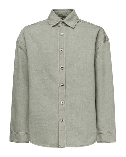 Camicia Con Bottoni di Loewe in Green da Uomo