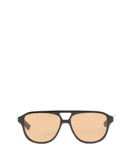 McQueen Natural Pilot-Frame Sunglasses for men
