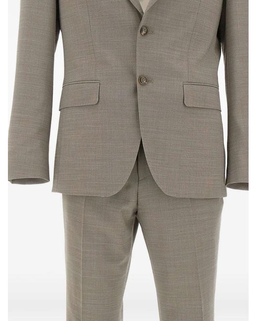 Boss Gray Micro-Pattern Suit for men