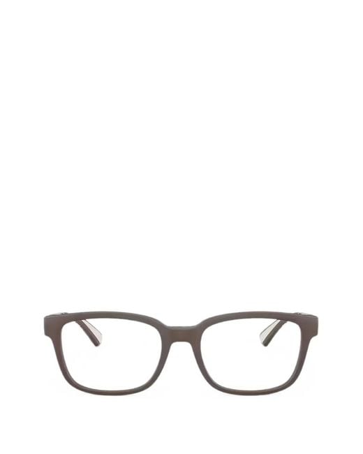 Burberry Karierte Brille Mit Eckigem Gestell in Brown für Herren