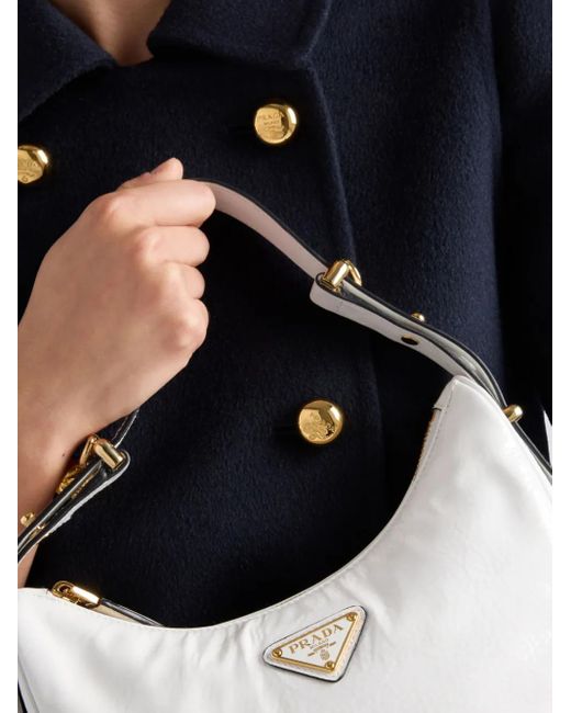 Chaqueta Con Doble Botonadura Prada de color Blue