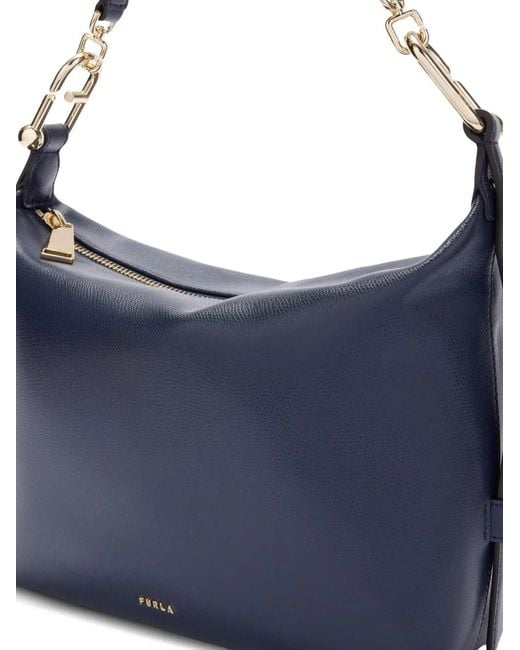 Furla Blue Medium Tonie Shoulder Bag